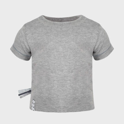 organicera organic baby short sleeve tshirt grey