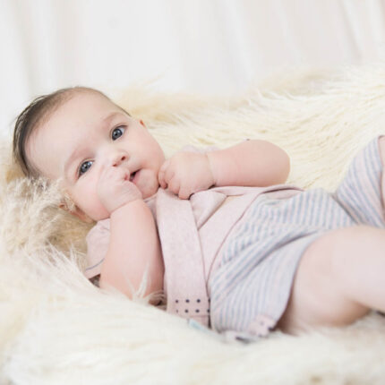 organicera organic baby short sleeve tshirt rose