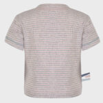 organicera organic baby short sleeve tshirt rose striped