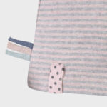 organicera organic baby short sleeve tshirt rose striped