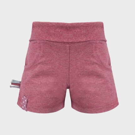 organicera organic baby shorts bordeaux
