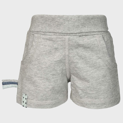 organicera organic baby shorts grey