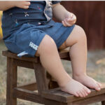 organicera organic baby shorts indigo