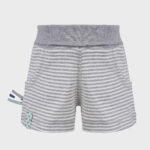 organicera organic baby shorts striped grey