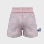 organicera organic baby shorts striped rose