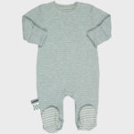 organicera organic baby sleepsuit aqua