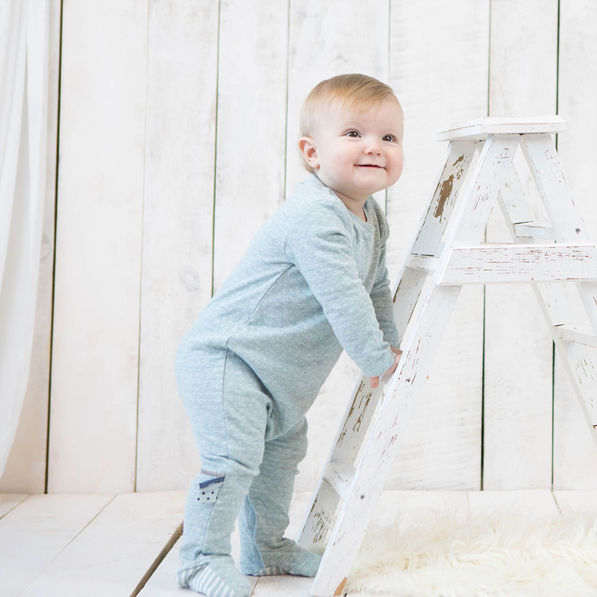 organicera organic baby sleepsuit aqua