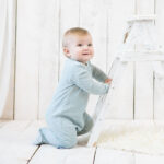 organicera organic baby sleepsuit aqua