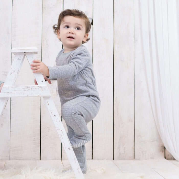organicera organic baby sleepsuit aqua