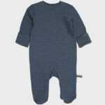 organicera organic baby sleepsuit indigo