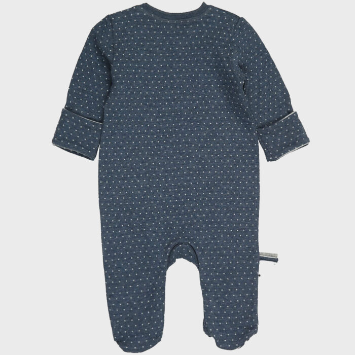 organicera organic baby sleepsuit indigo