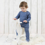 organicera organic baby sleepsuit indigo