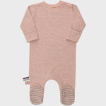 organicera organic baby sleepsuit rose