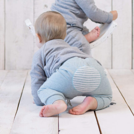 organicera organic baby sweatpants aqua