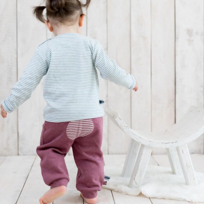organicera organic baby sweatpants bordeaux