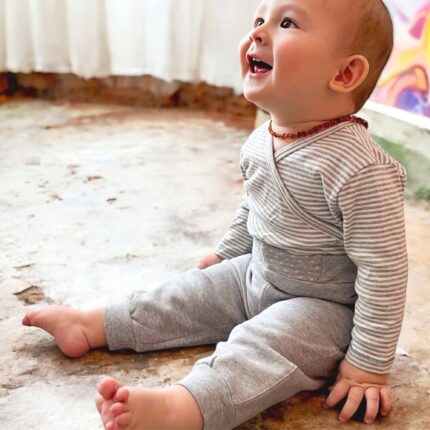 organicera organic baby sweatpants grey