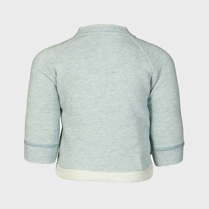 organicera organic baby sweatshirt aqua