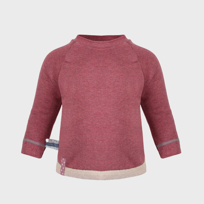 organicera organic baby sweatshirt bordeaux
