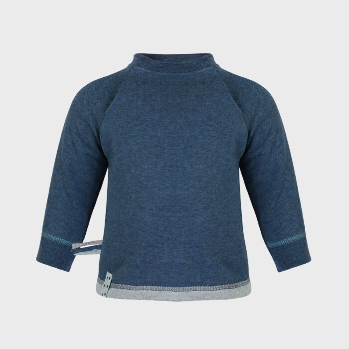 organicera organic baby sweatshirt indigo