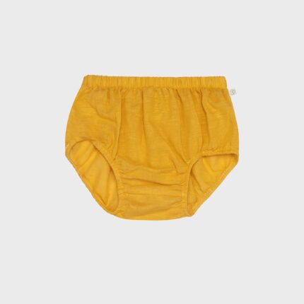 organicera organic bloomers short mustard