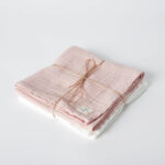 organicera organic cotton muslin set of 2 pcs hand embroidered rose