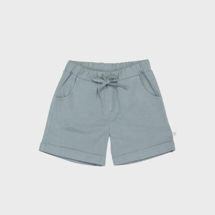organicera organic gabardine shorts blue