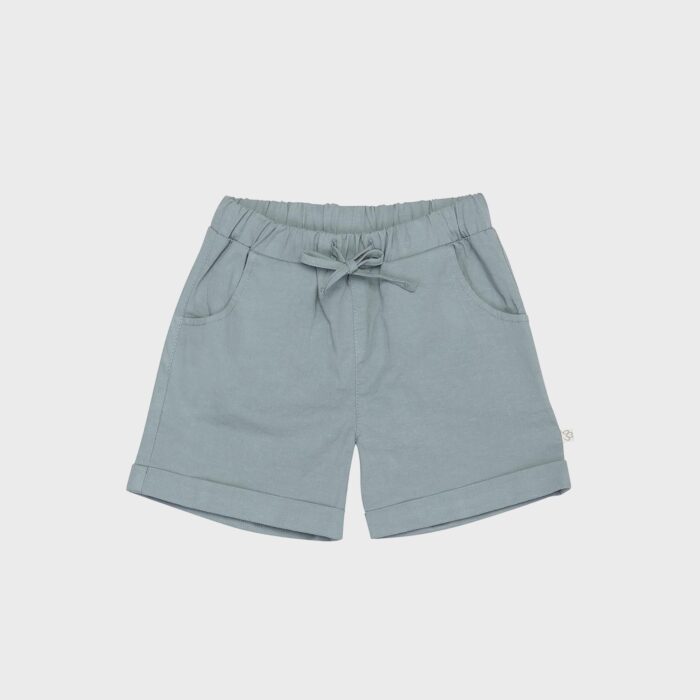 organicera organic gabardine shorts blue