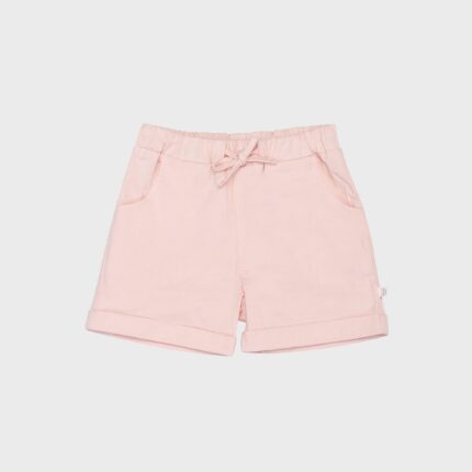 organicera organic gabardine shorts rose