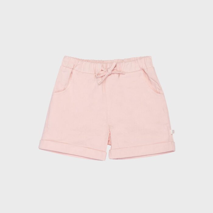 organicera organic gabardine shorts rose