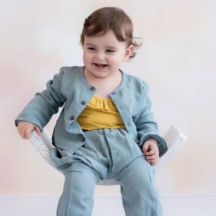 organicera organic hemp baby jacket era blue