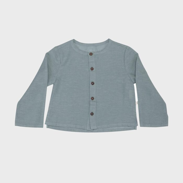 organicera organic hemp baby jacket era blue
