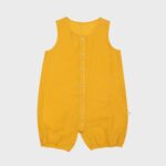 organicera organic hemp baby romper mustard
