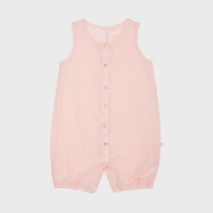organicera organic hemp baby romper rose