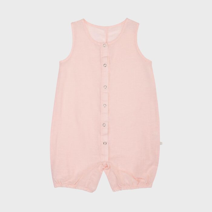 organicera organic hemp baby romper rose