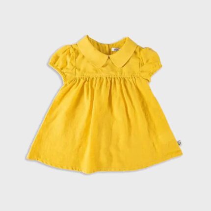 organicera organic hemp dress mustard