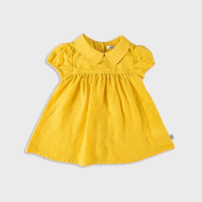organicera organic hemp dress mustard