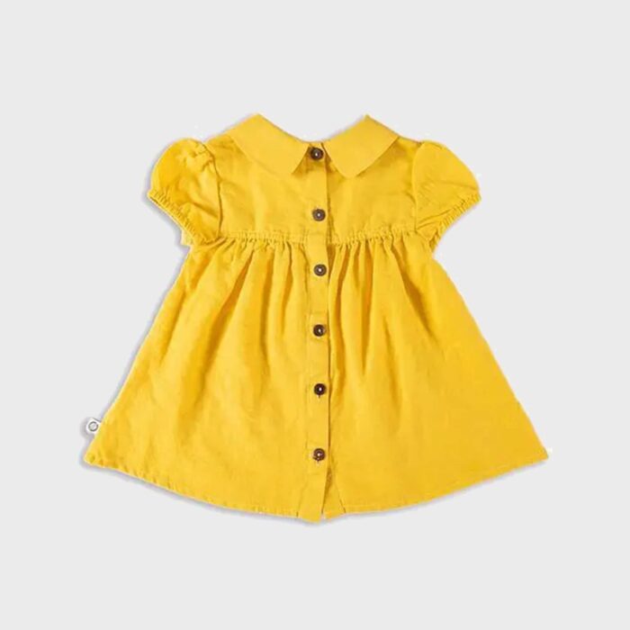 organicera organic hemp dress mustard