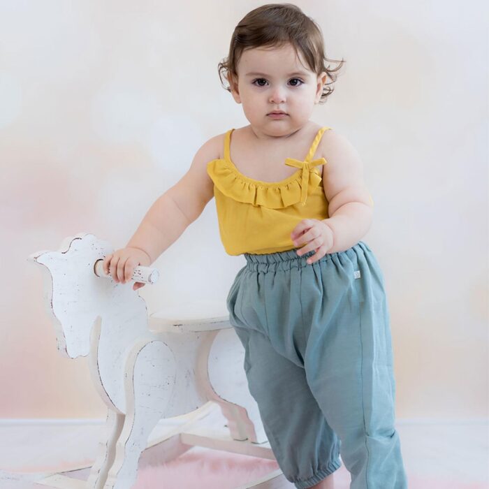 organicera organic hemp harem pants era blue