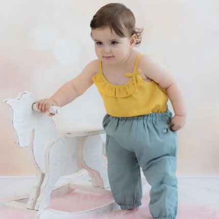 organicera organic hemp harem pants era blue