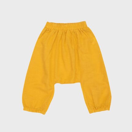 organicera organic hemp harem pants mustard