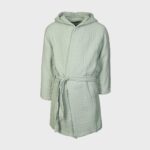 organicera organic muslin bathrobe 7-8 years mint
