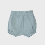 organicera organic muslin bloomer shorts aqua