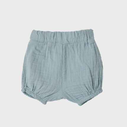 organicera organic muslin bloomer shorts aqua