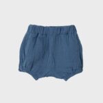 organicera organic muslin bloomer shorts ındigo