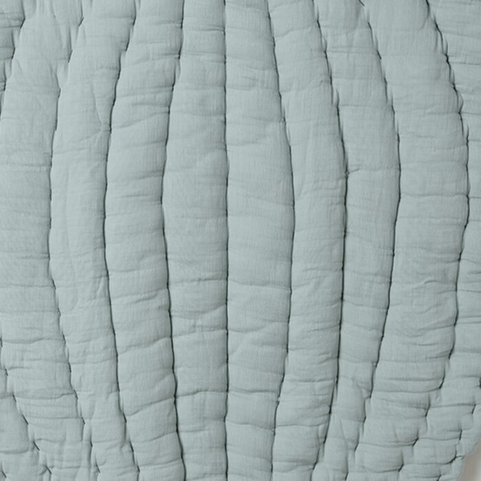 organicera organic muslin leaf mat padded aqua