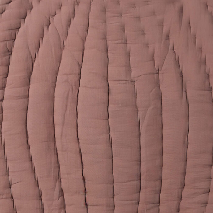 organicera organic muslin leaf mat padded dusty rose