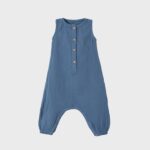 organicera organic muslin overall indigo