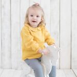 organicera organic muslin peter pan collar body suit blouse mustard