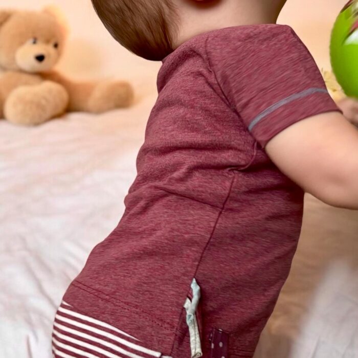 OrganicEra Organic T-shirt body Short sleeve bordeaux
