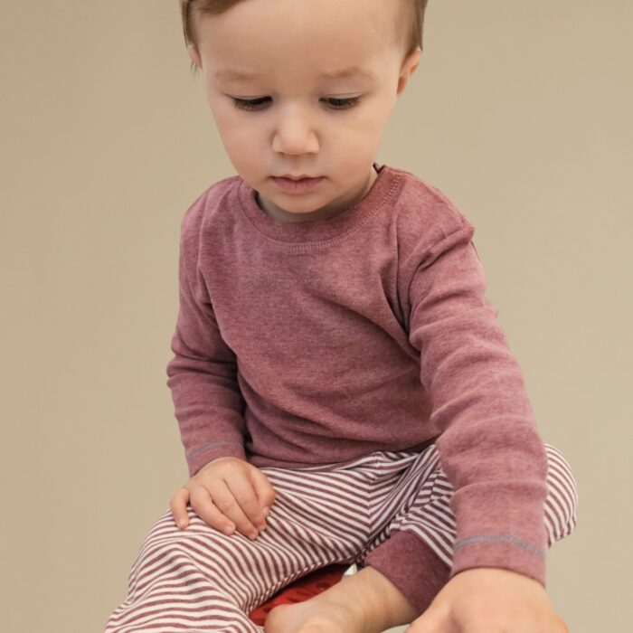 organicera organic baby long sleeve tshirt bordeaux